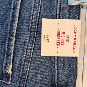 Lucky Brand Women's Sweet Mid Rise Wide Leg Jeans